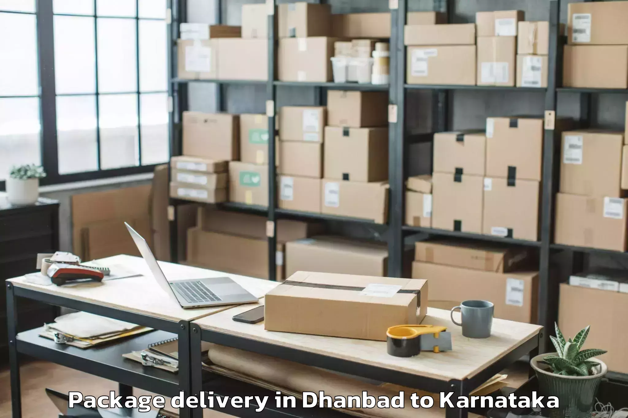 Top Dhanbad to Royal Meenakshi Mall Package Delivery Available